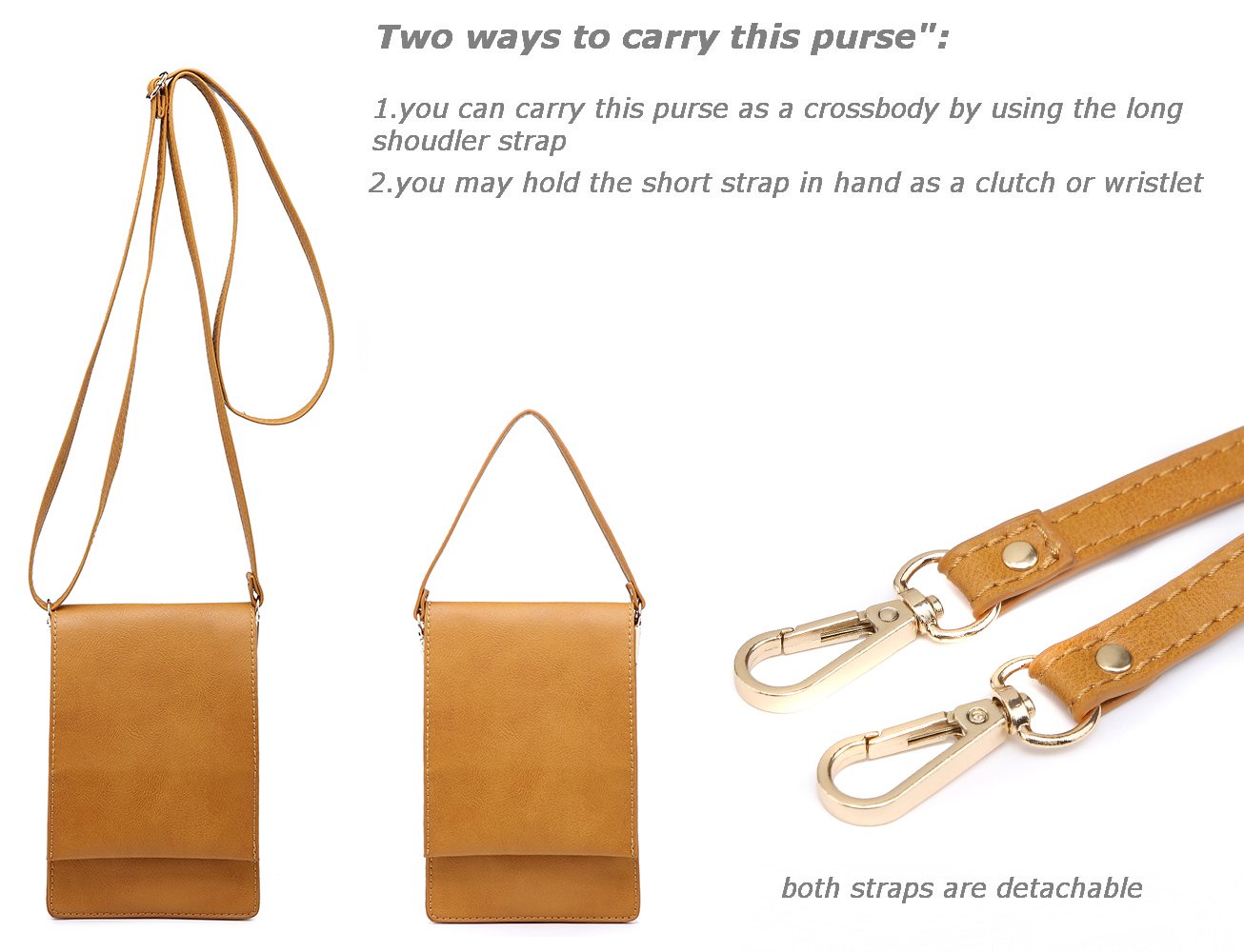 Women Small Crossbody Purse Cell Phone Pouch 2078-3TN