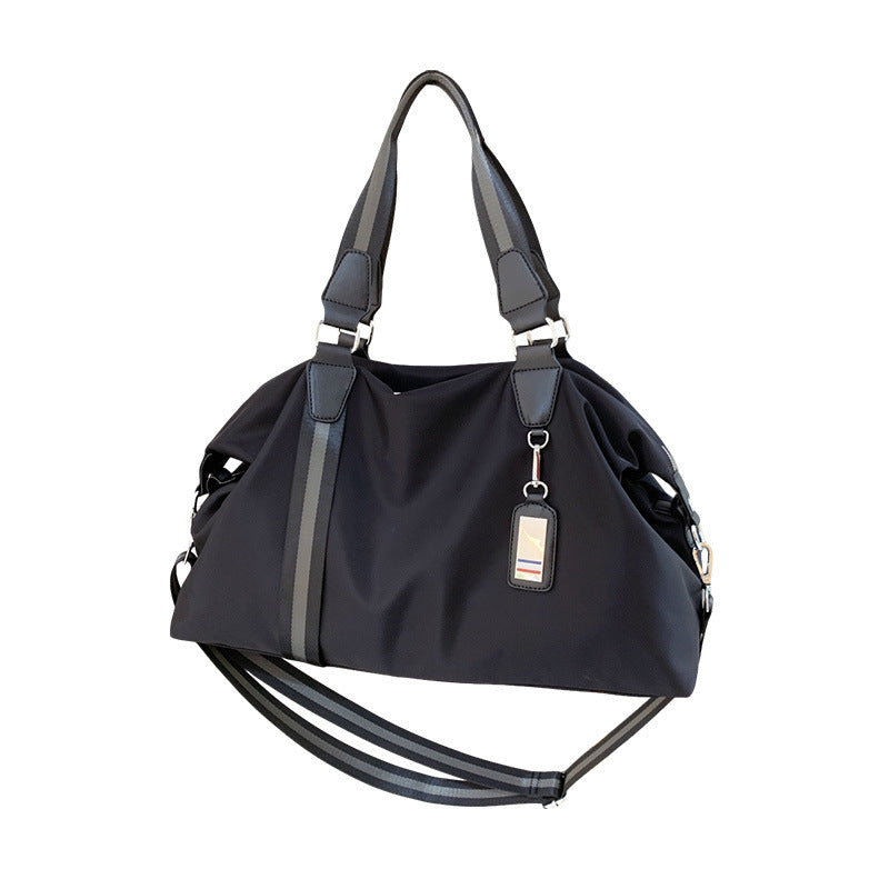 Bolso de viaje para hombre, bolso de mano de gran capacidad, ideal para viajes cortos, negocios, ligero, de lona, ​​tipo hobo.