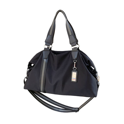 Bolso de viaje para hombre, bolso de mano de gran capacidad, ideal para viajes cortos, negocios, ligero, de lona, ​​tipo hobo.