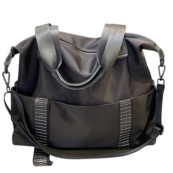 Bolso tote de tela Oxford, bolso de lona informal, bolso de viaje grande, resistente, ideal para el gimnasio