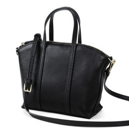 Bolso tote de piel auténtica, bolso de hombro de piel de vacuno